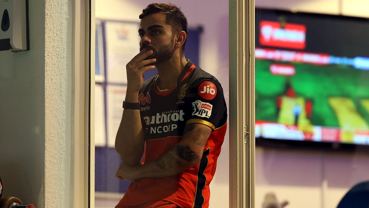 <div class="paragraphs"><p>RCB Captain Virat Kohli wears a dejected look during the game against SRH in IPL. </p></div>