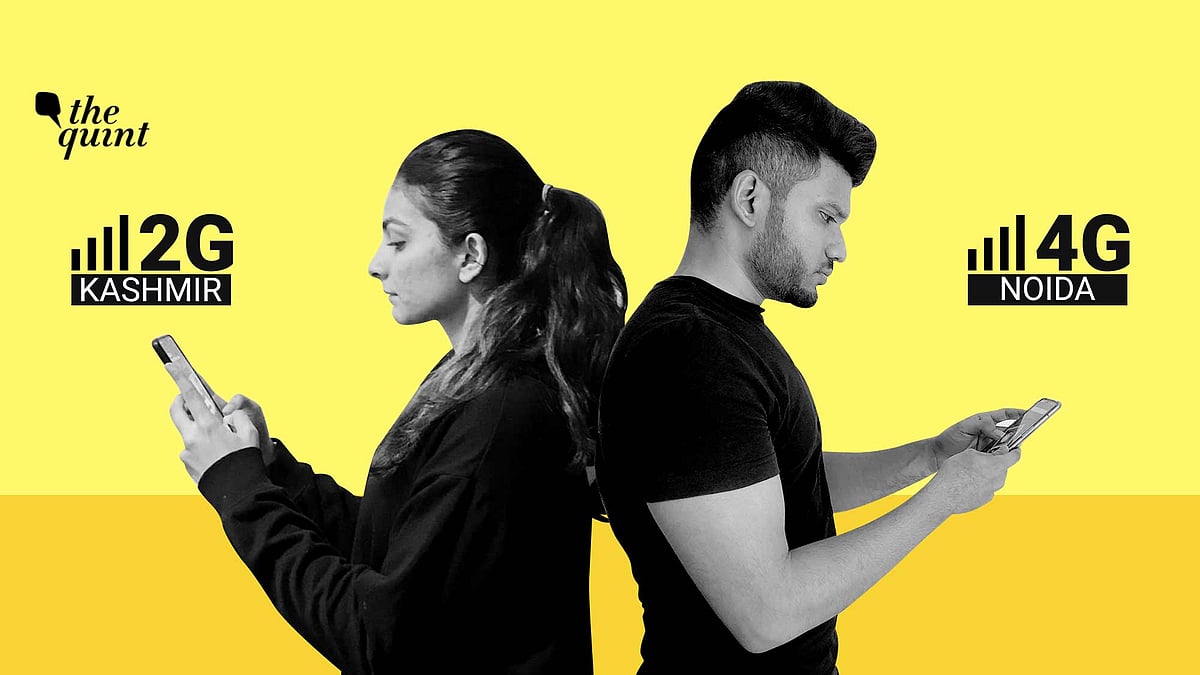 How easy is online learning for Kashmiris? We compared the speed of a government app on 2G in Kashmir with 4G in Noida. 