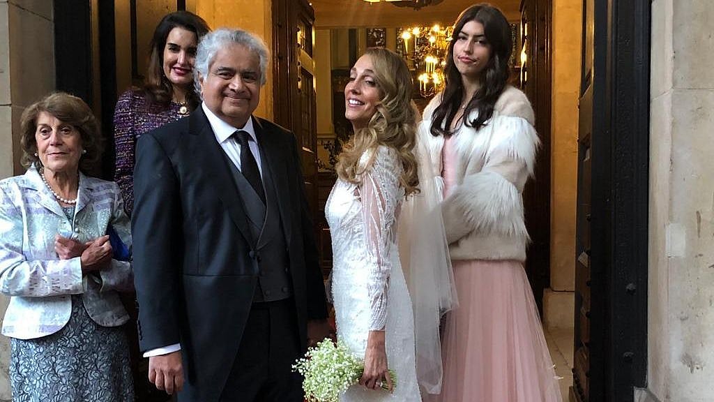 India’s former Solicitor General, advocate Harish Salve exchanged wedding vows with Caroline Brossard, a London-based artist of French-Spanish descent.