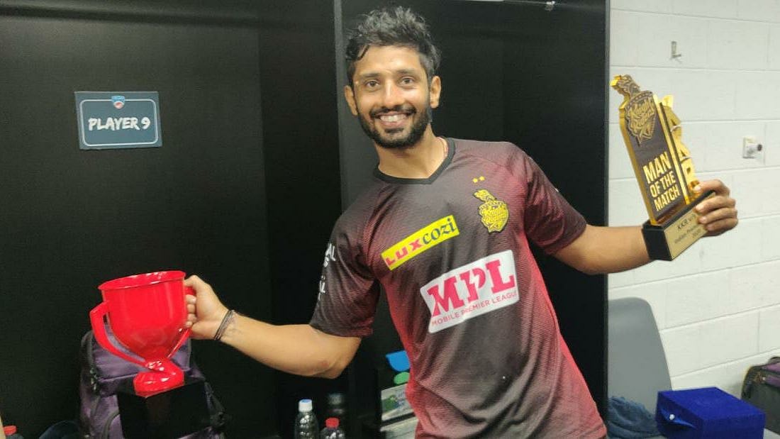 Kolkata Knight Riders’ opening batsman Rahul Tripathi played a whirlwind knock of 81 runs off just 51 balls
