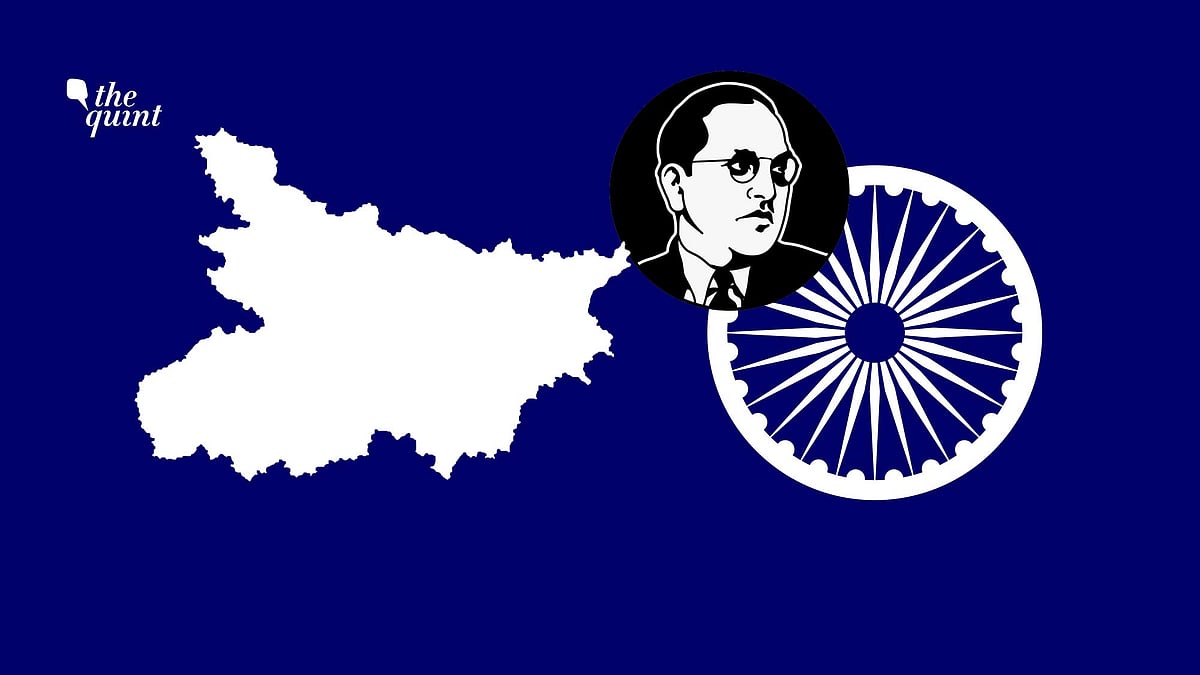 Image of Bihar map and Ambedkar symbol (to represent Dalits) used for representational purposes.