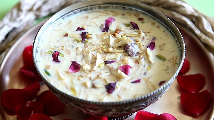 Sheer Khurma, a traditional receipt cooked on the occasion of Eid. 