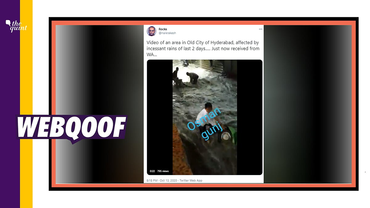 The video is actually from 2019, when several areas of the city were left flooded due to heavy rains.