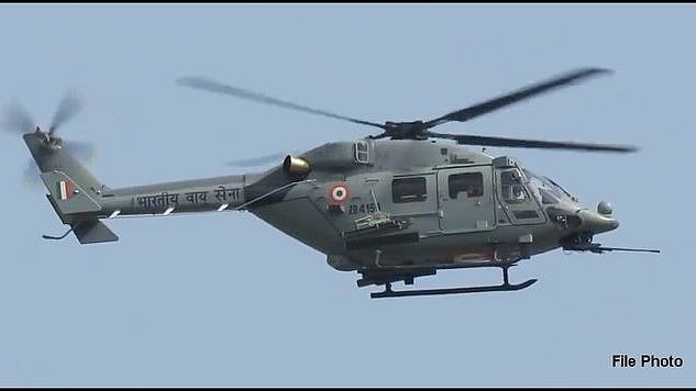 The chopper was a Dhurv Advance light helicopter.