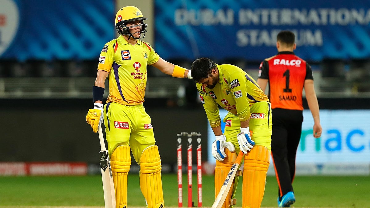 MS Dhoni looked visibly drained during the game against Sunrisers Hyderabad.