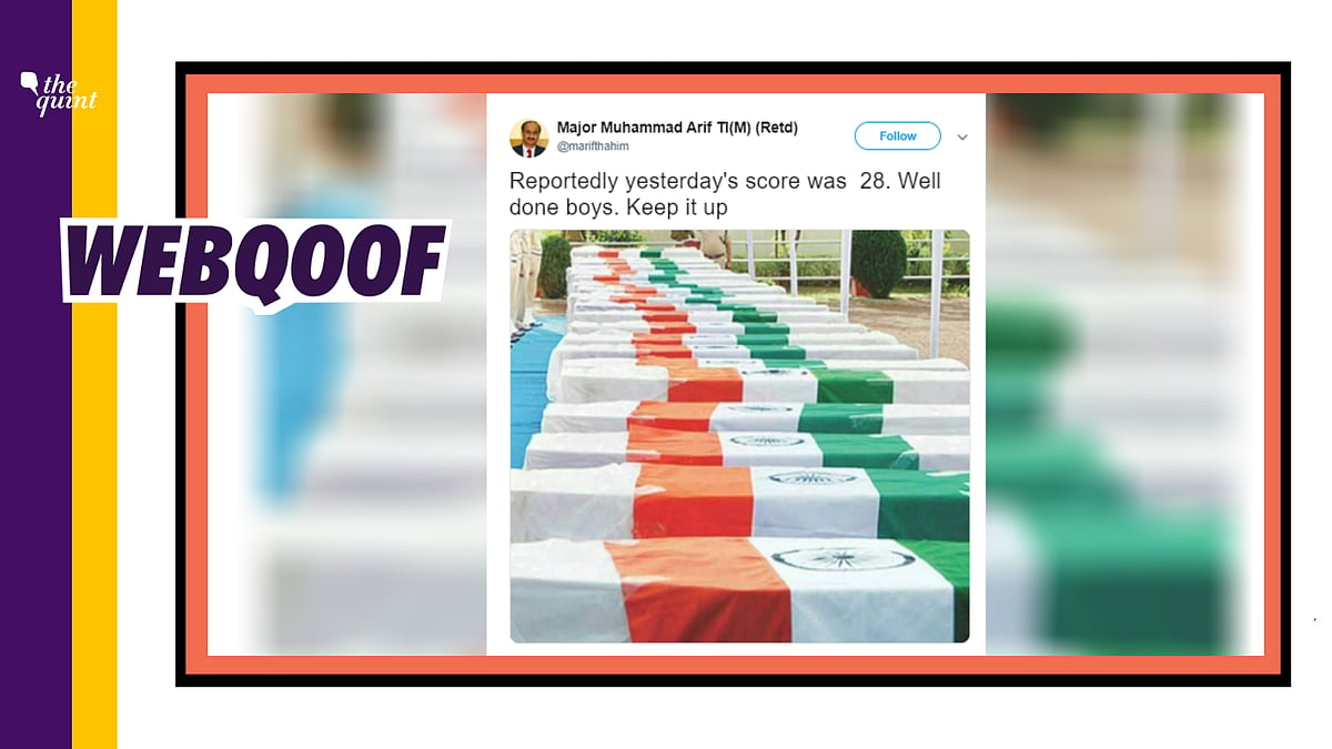 The image has been falsely used by Pakistan-based handles to inflate the number of deaths in the Indian Army.