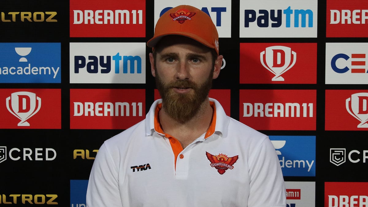 Sunrisers Hyderabad batsman Kane Williamson during the post-match press conference