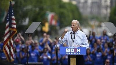 After flipping from red to blue, people have taken to dancing on the streets in Pennsylvania in anticipation of Joe Biden's win.