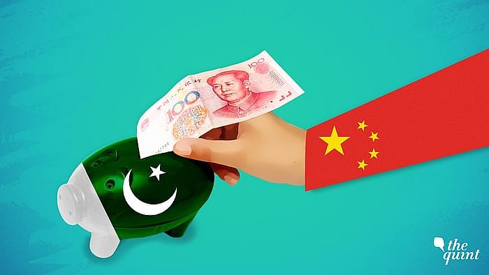 Artistic representations of Chinese flag and Pakistan flag used for representational purposes.