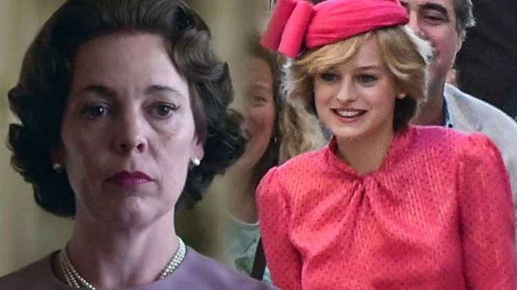 Olivia Colman and Emma Corrin from The Crown.