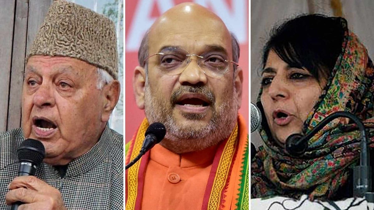 “Congress and the Gupkar Gang want to take J&K back to the era of terror and turmoil,” Amit Shah tweeted.