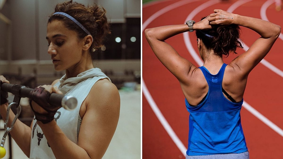 Taapsee Pannu trains for Rashmi Rocket.