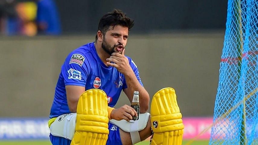 Suresh Raina during a training session with Chennai Super Kings.