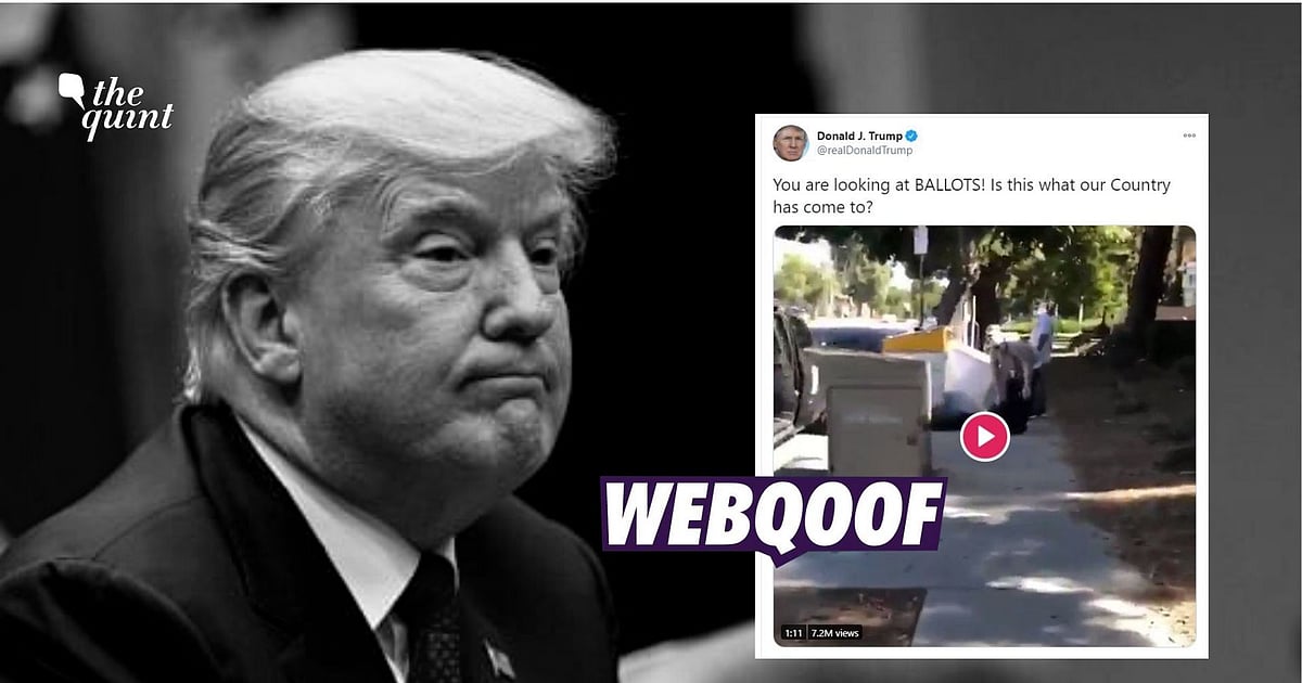 Image accompanying The video is recent and shows ballot fraud during the 2020 US Presidential Elections.