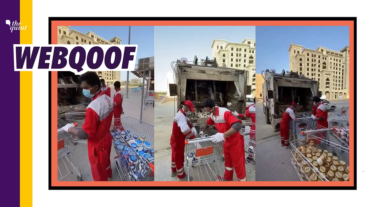 The video is actually from Saudi Arabia’s Al Ahsa, where large quantities of cheese were spoilt in storage and had to be destroyed by the Food Authority.