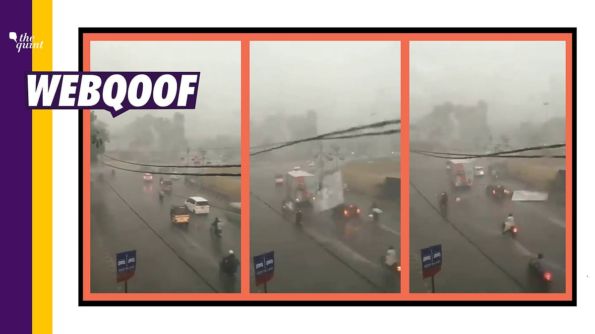An old video from Karachi has been falsely shared as visuals of Cyclone Nivar from Chennai’s Poonamallee area.