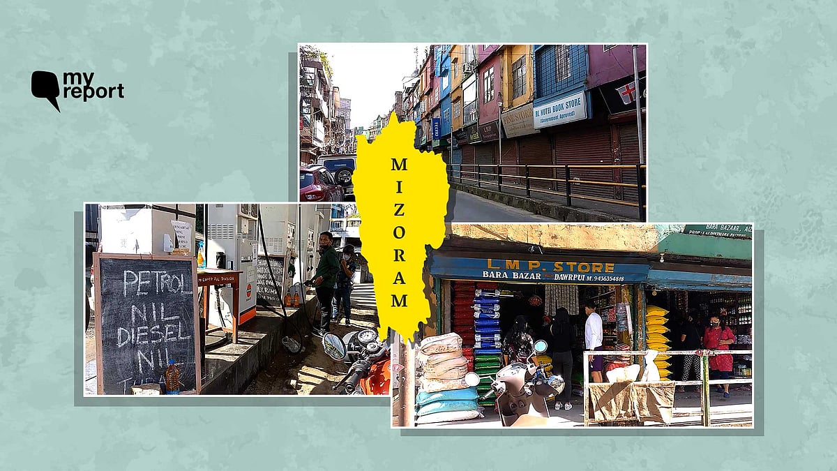 Residents of Aizawl have been facing an acute shortage of necessities.