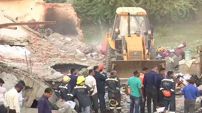 At least 12 people were killed in a huge blast and fire in an Ahmedabad cotton mill on Wednesday, 4 November.