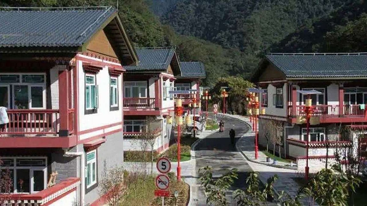 Pictures of the village, almost 2 km within Bhutan’s boundary, was first shared & then deleted by a Chinese scribe. 