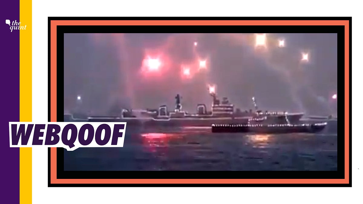 Fact-Check on India Navy Diwali Celebrations: The Illuminated warships and fireworks were part of the International Fleet Review that took place in 2016.
