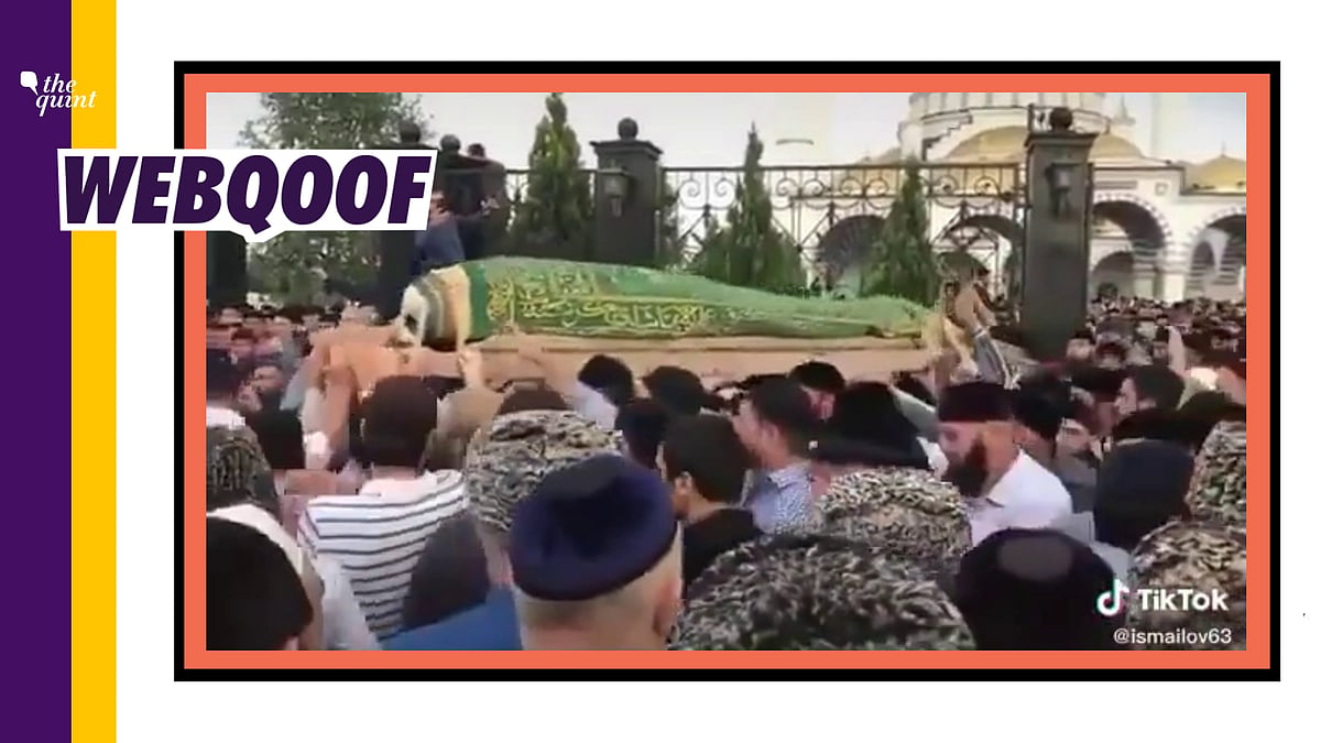 The video is actually from 2018 and shows the funeral of Yusup Temirkhanov in Chechnya.