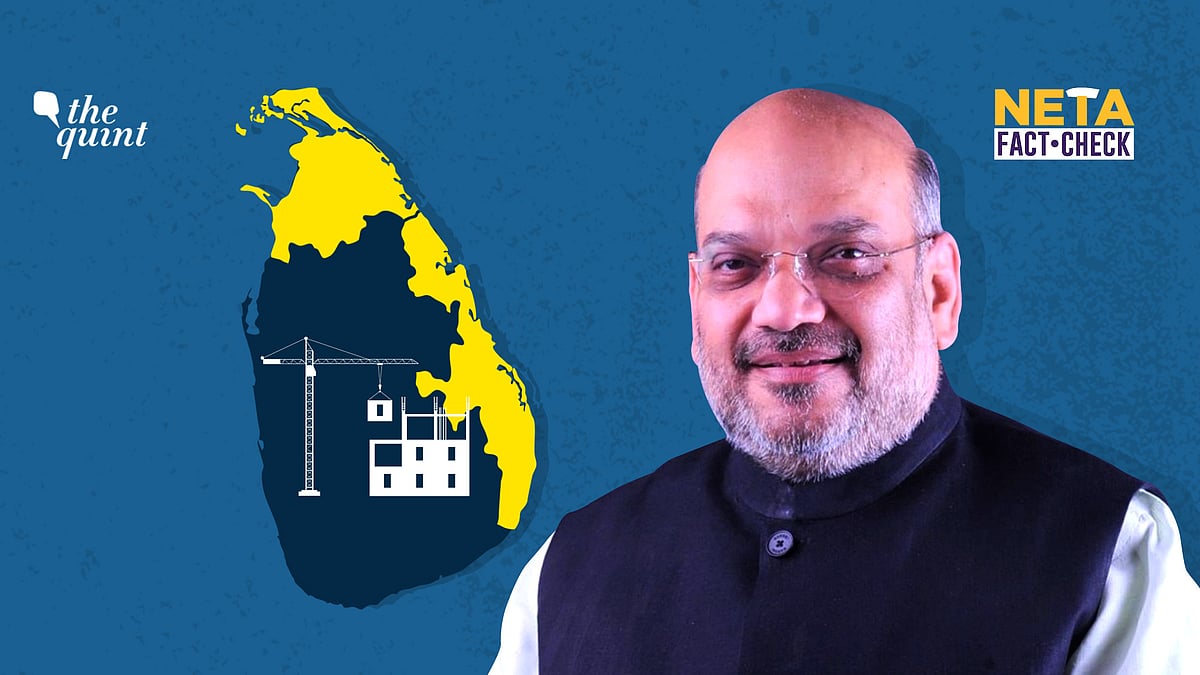 Amit Shah had said that PM Modi laid the foundation for construction of nearly 50,000 houses in Sri Lanka. 