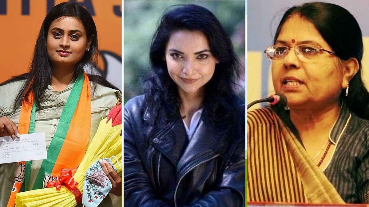 Left to Right: Bihar election candidates Shreyasi Singh, Subhashini Yadav and Manju Yadav.