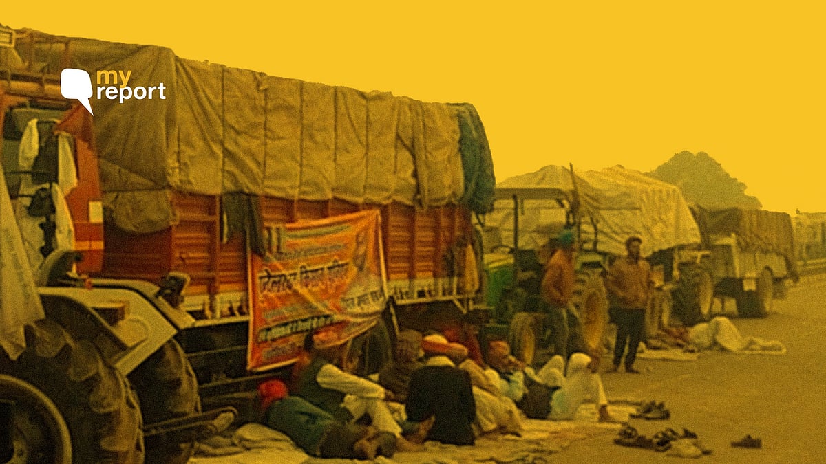 Over 1,000 farmers from Madhya Pradesh have been protesting against the farm bills at Palwal, Haryana.