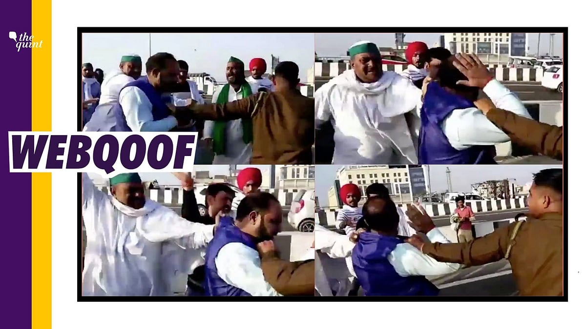 Social media posts falsely claimed that the man being beaten up by protesting farmers in the viral video is BJP’s Umesh Singh.