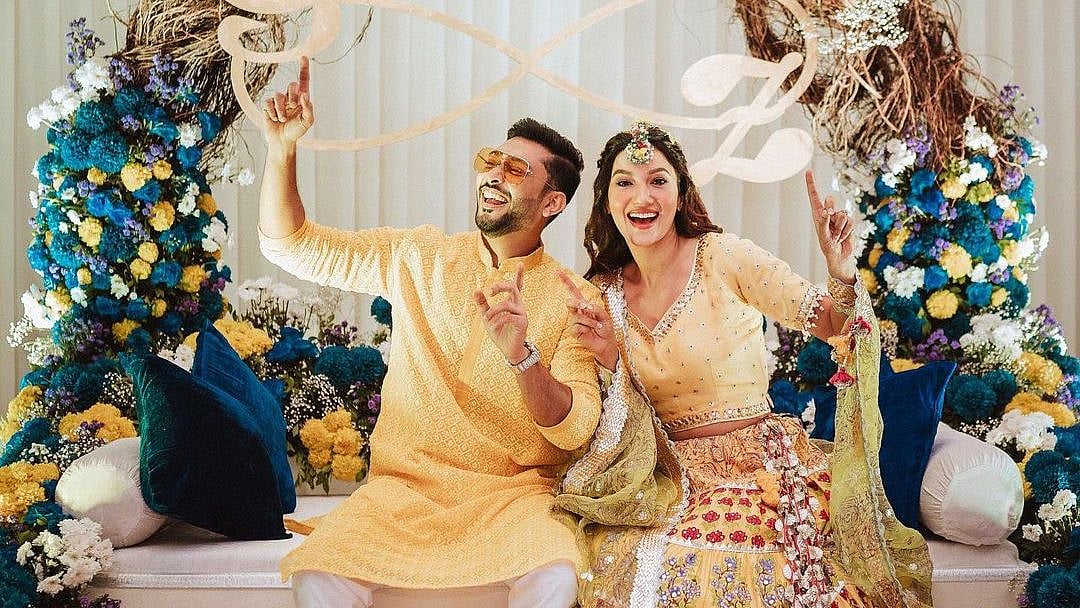 Gauahar Khan and Zaid Darbar.