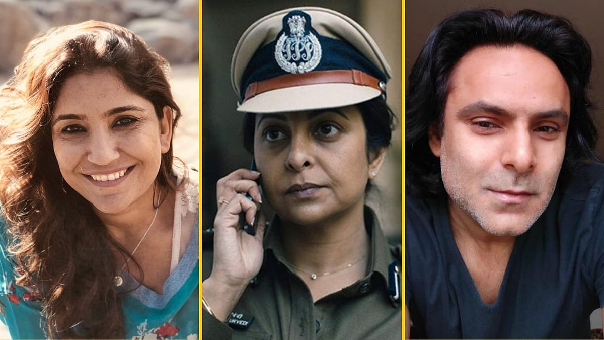 Delhi Crime producers Pooja Kohli Taneja and Sanjay Bachani.