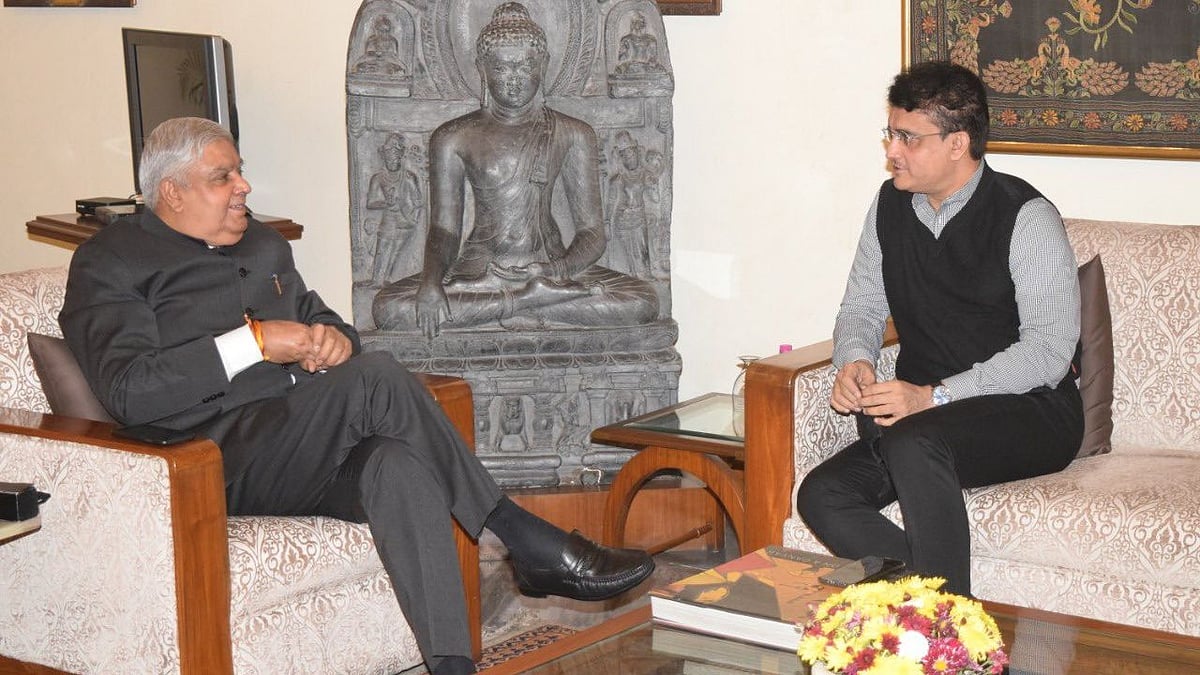 Former cricketer and BCCI President Sourav Ganguly met West Bengal Governor Jagdeep Dhankhar at the Raj Bhavan in Kolkata on 27 December.