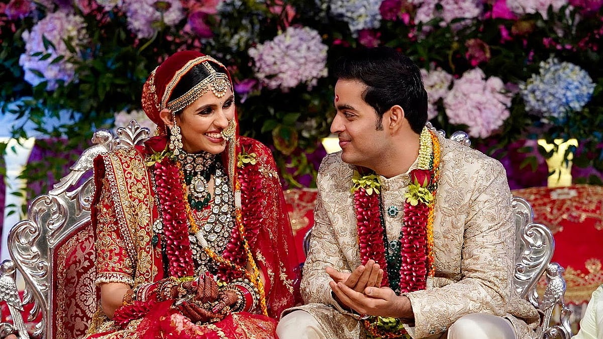 Akash Ambani and Shloka Mehta.