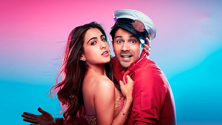 Varun Dhawan and Sara Ali Khan in Coolie No 1.
