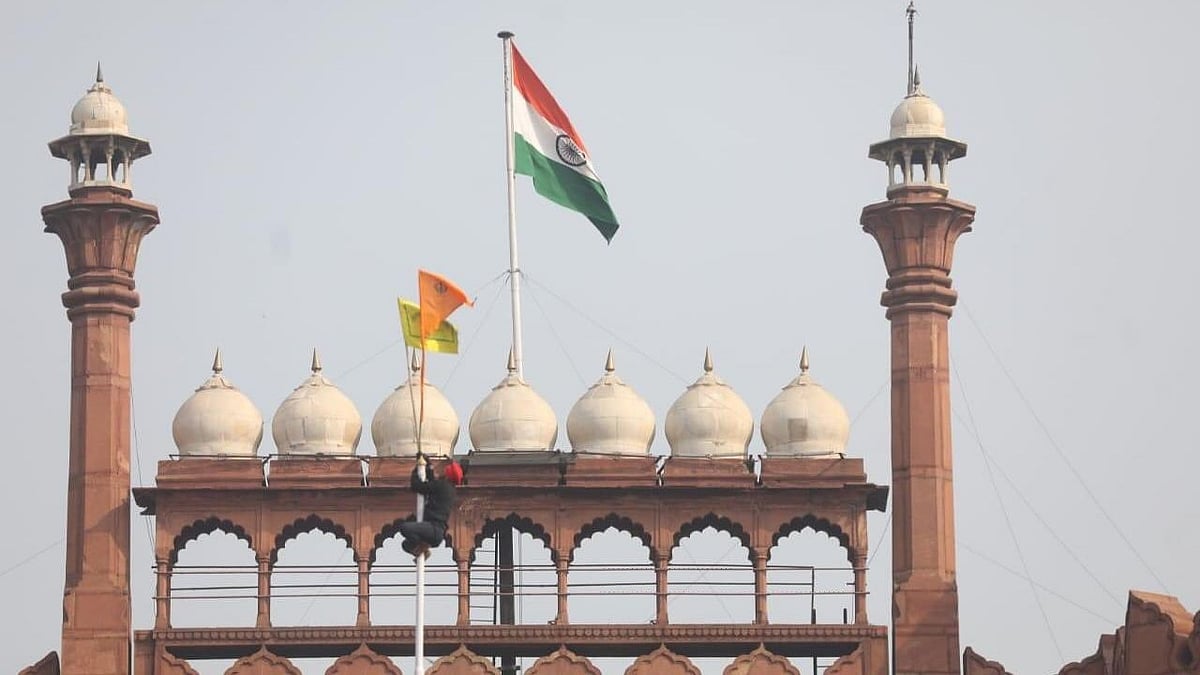 Nishan Sahib at Red Fort.