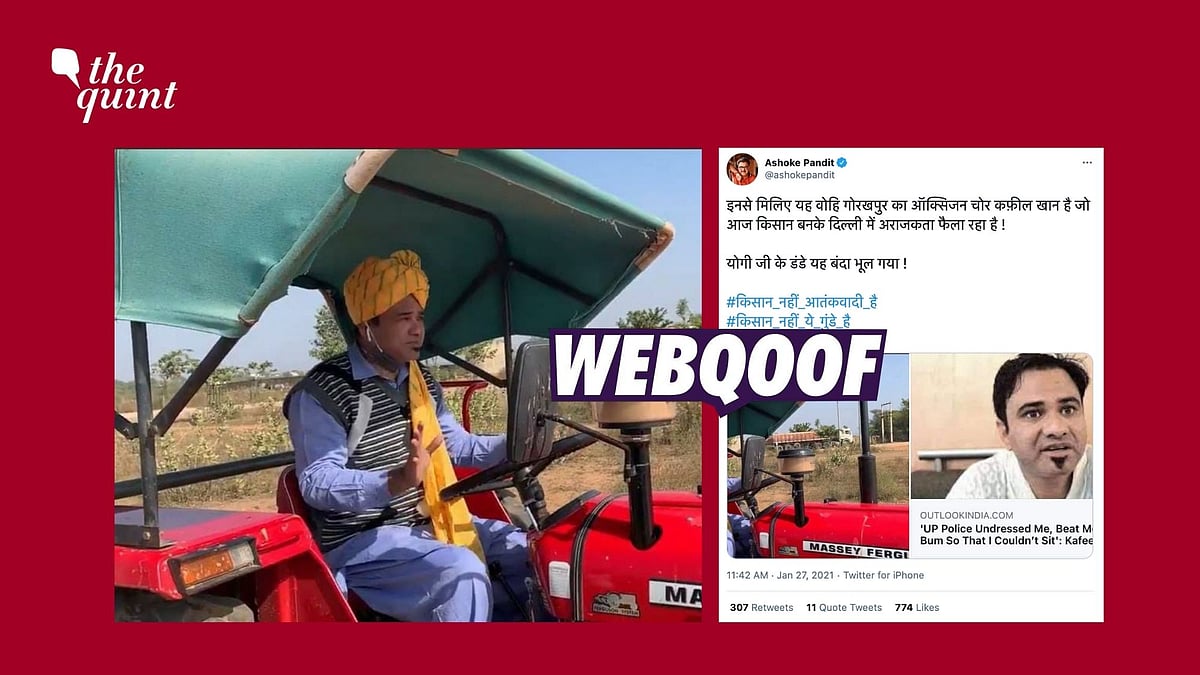 An image that was captured in Rajasthan was used to falsely claim that Dr Kafeel Khan was in Delhi recently.