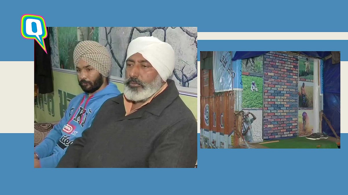 Farmer Converts Truck Container Into Makeshift Home Amid Protests