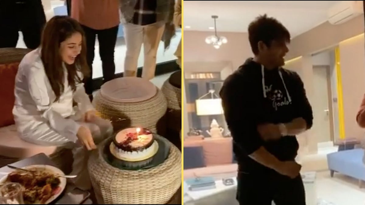 Shehnaaz Gill shares videos of her birthday celebration.