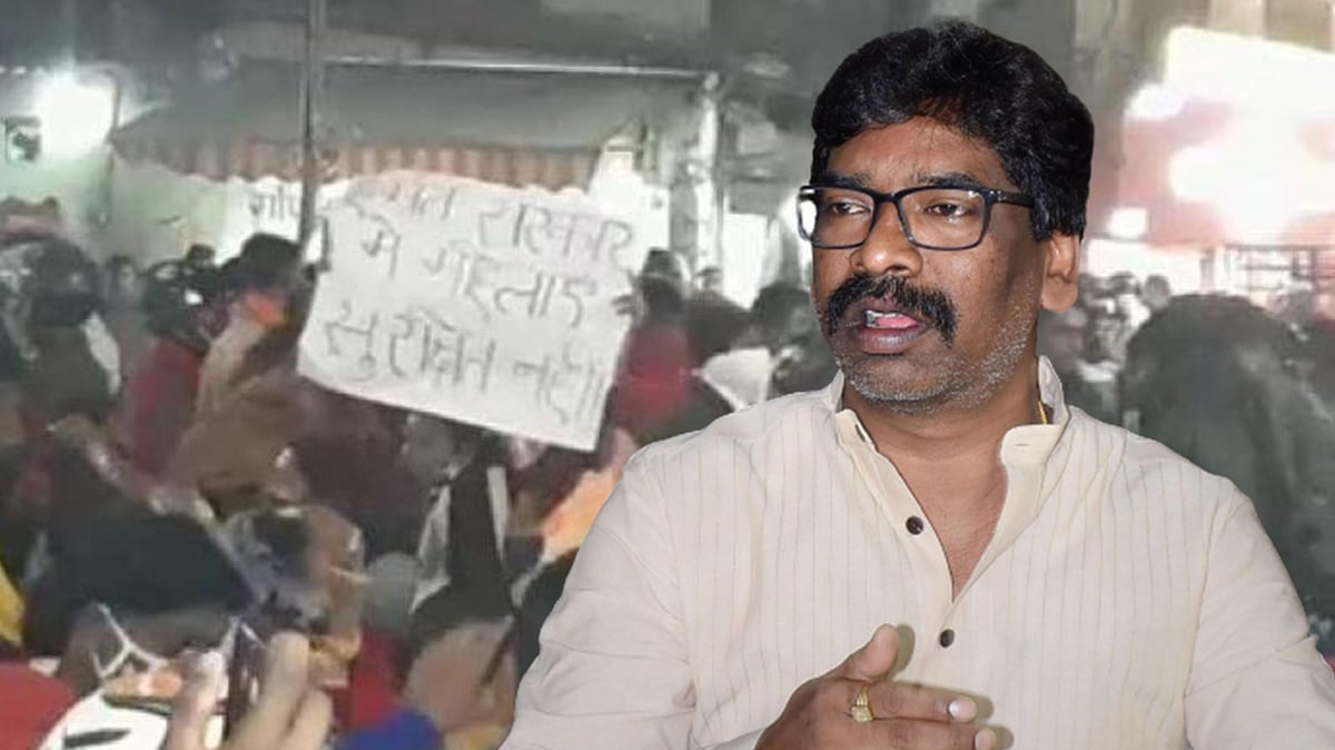 Jharkhand CM Soren's convoy attacked.