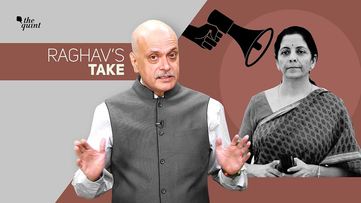 Raghav Bahl (L) and Finance Minister Nirmala Sitharaman (R). Image used for representational purposes.
