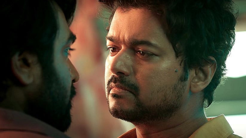 Vijay and Vijay Sethupathi in <i>Master.</i>