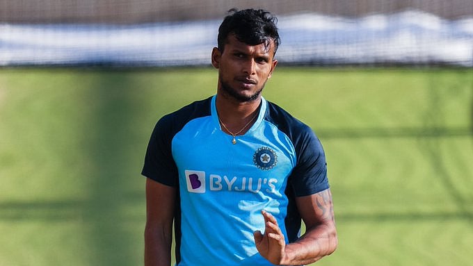 T Natarajan made his Test debut in Brisbane against Australia.&nbsp;