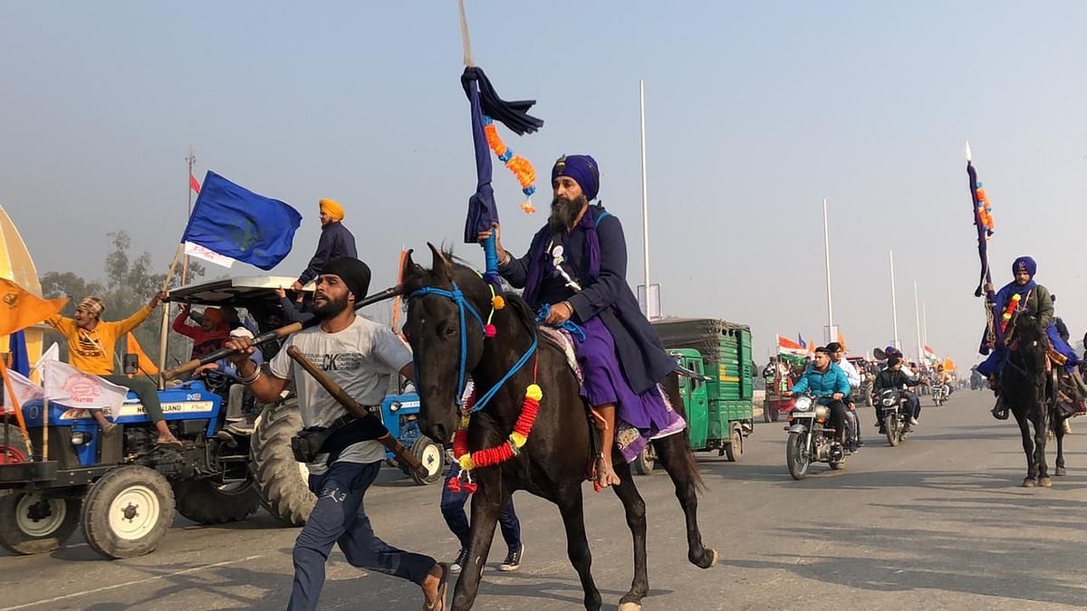The involvement of Nihang Sikhs – the armed warriors clad in blue – has been a major highlight of the farmers’ agitation against the Narendra Modi government’s farm laws.