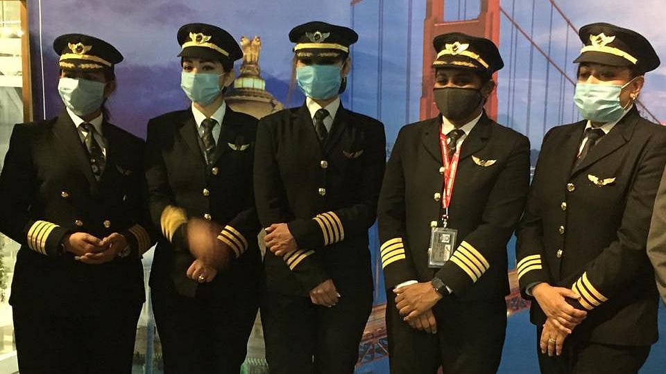 All Women Crew Land In Bangalore After Historic 17-Hr-Long Flight