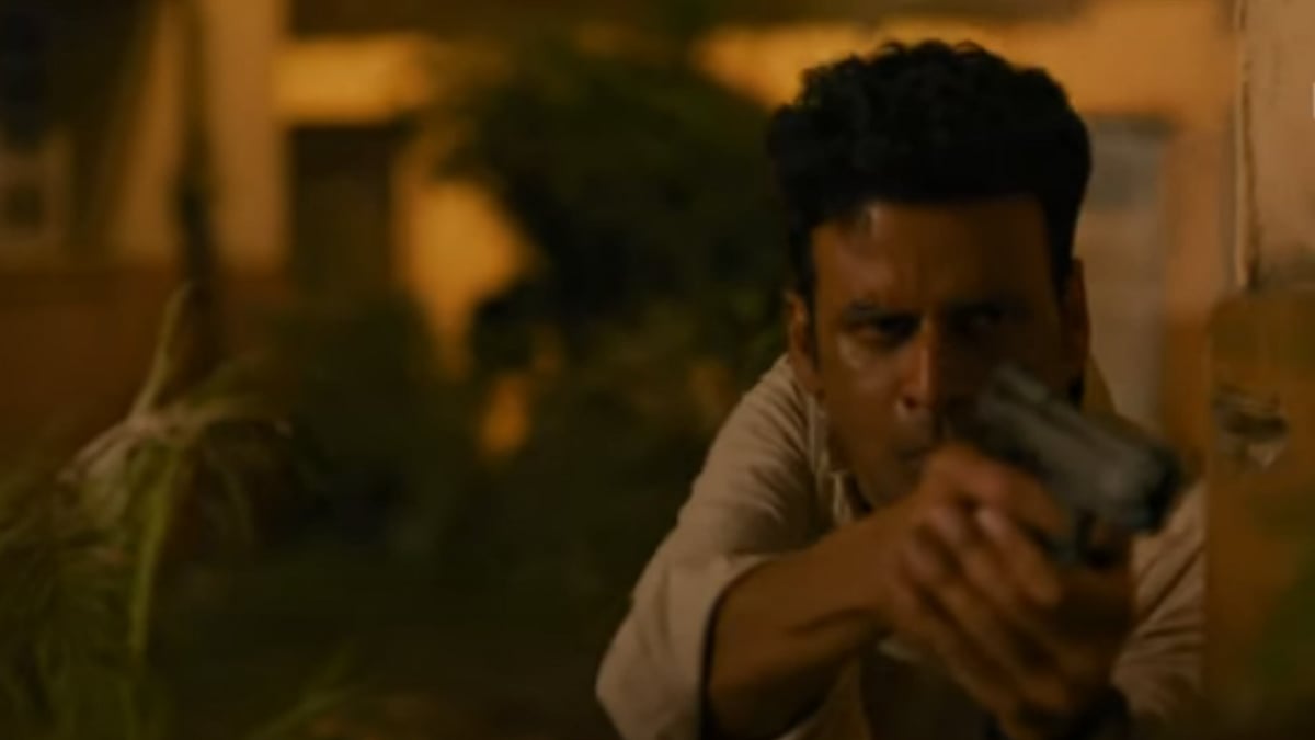 Manoj Bajpayee as NIA agent Srikant Tiwari in Amazon Prime Video web series <i>The Family Man</i>.