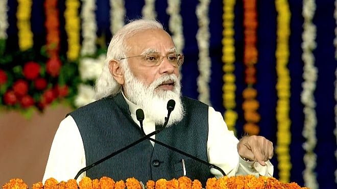 PM Narendra Modi in Puducherry.&nbsp;