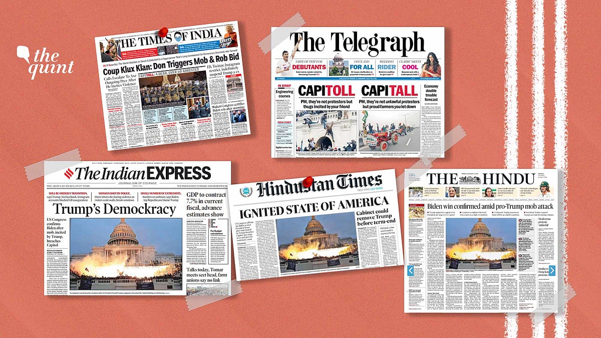 A look at the front page of some national dailies on 8 January.