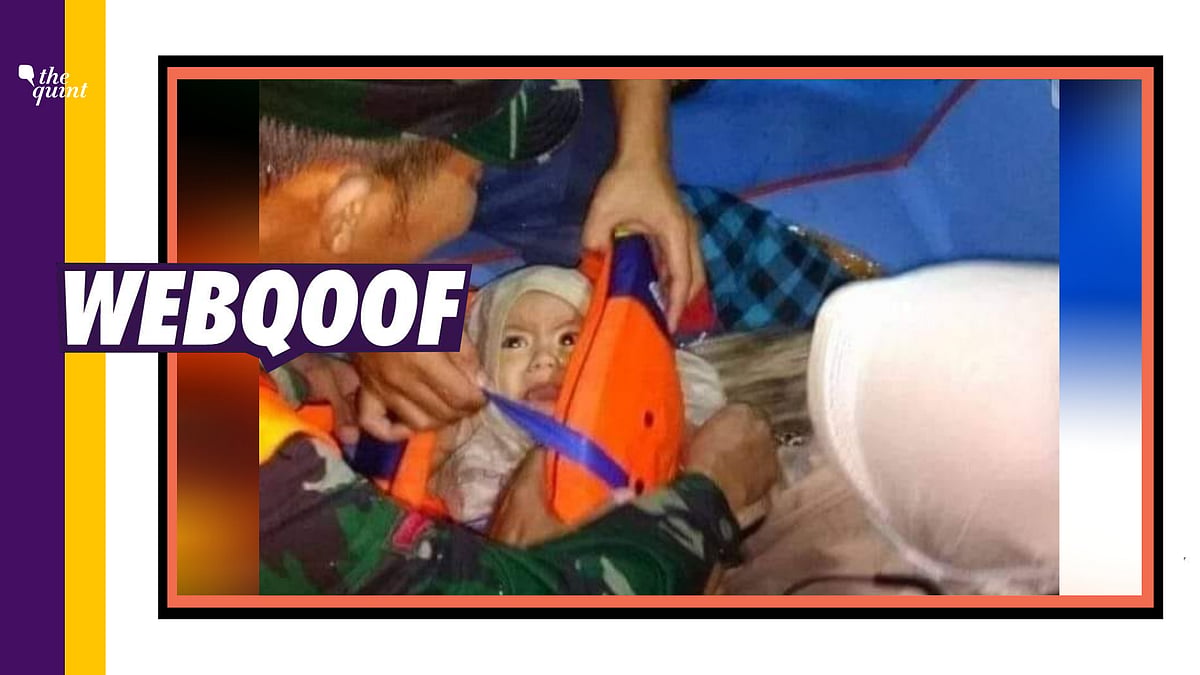 Fact-check of baby being rescued after a Sriwijaya Air plane crashed in Indonesia on 10 January 2021.