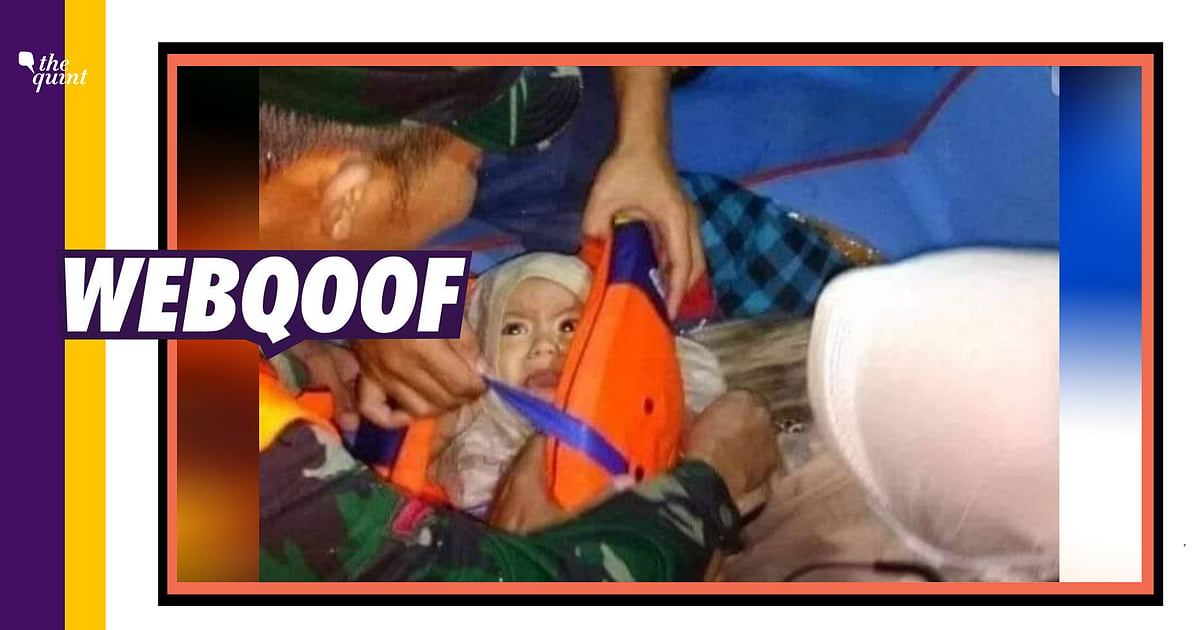 Image accompanying इंडोनेशिया प्लेन क्रैश के बाद सही सलामत बच गए छोटे बच्चे की है ये फोटो