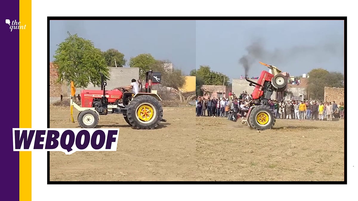 The video could be traced back to February 2020 and shows Haryana-based tractor stunt performer, Subhash Lathwal.